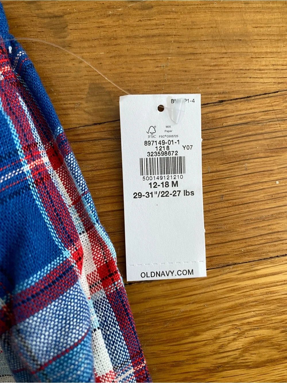 Old Navy Baby Girl Plaid Ruffle Bubble Romper | NWT | 12-18M